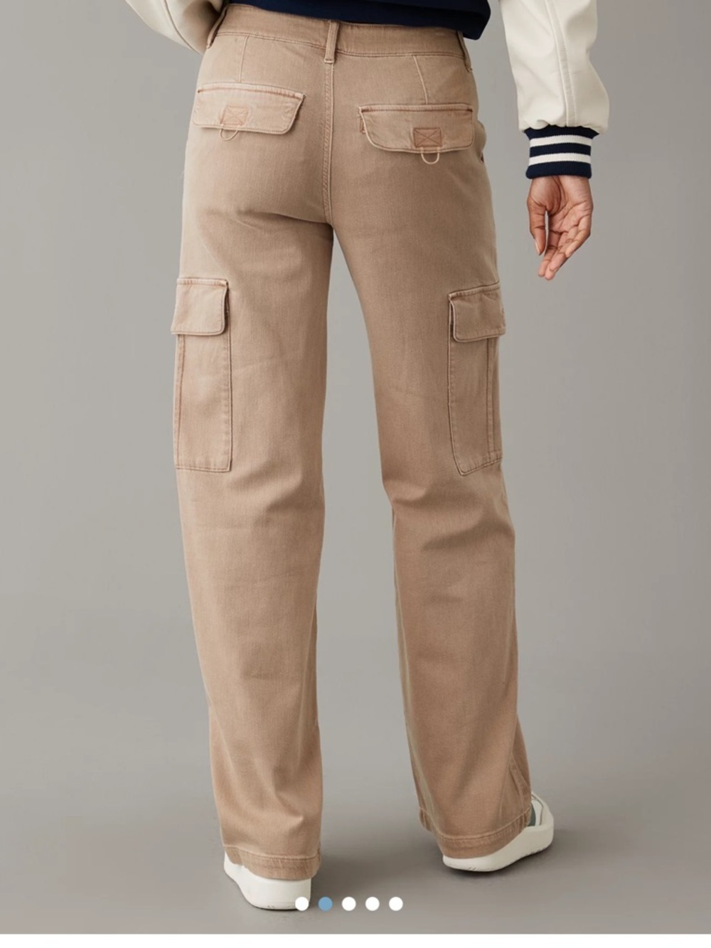 AE Dreamy Drape Stretch Cargo Super High-Waisted Baggy Wide-Leg Pant Stretch - Picture 2 of 7